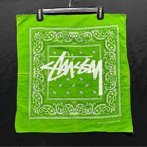 Stussy Bandana neon green
